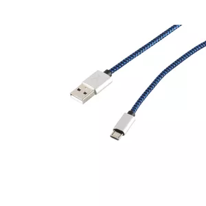 S-Conn 14-50023 USB kabelis 2 m USB 2.0 USB A Micro-USB B Zils