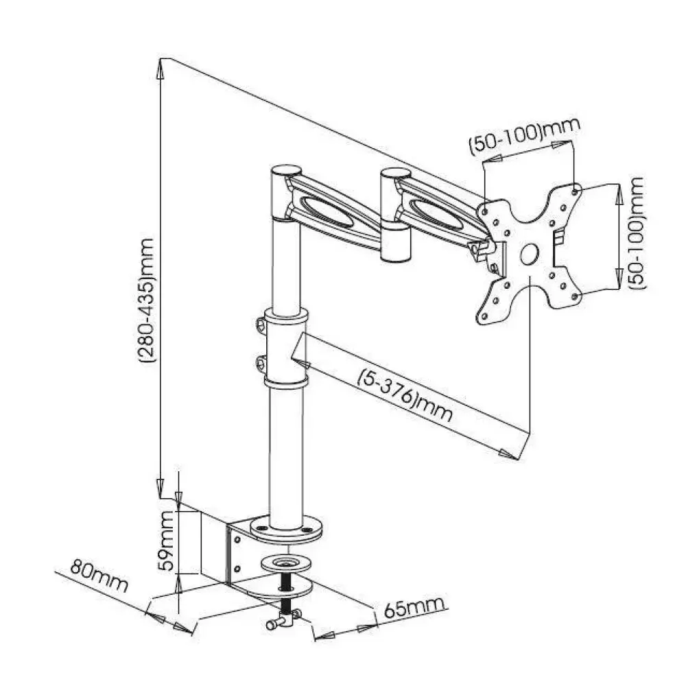 Desk Stand Techly ICA-LCD 502BK Photo 3