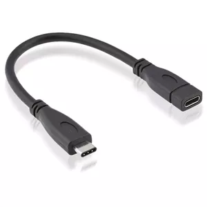 USB cable ROLINE 11.02.9015 USB 3.2 Gen 2 0.15 m Black