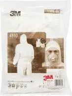 Aizsargkombinezons 3M 4510XL, vienreizlietojams, izmērs XL, balts