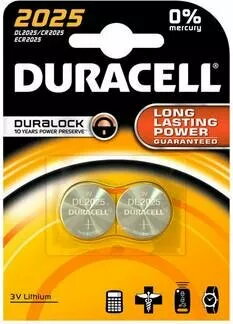 Poga litija baterija Duracell CR2025 3V