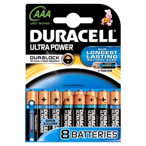 Батарейка одноразовая Duracell 8x LR03 AAA Щелочная Цилиндрическая