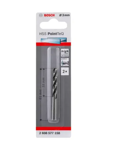 Сверло спиральное Bosch HSS PointTeQ Photo 2