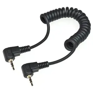 Signālkabelis KAISER 7004 — 2,5 mm vīrietis–vīrietis spraudnis, savietojams ar izvēlētām Canon DSLR kamerām