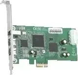Контроллер FireWire PCIe DAWICONTROL DC-FW800 — интерфейс PCIe, 800 Мбит/с, TI082AA2/TI081BA3