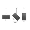 Griestu stiprinājums Multibrackets M Public Medium Back to Back Black 3000 Photo 6