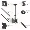 Ceiling Mount Multibrackets M Public Medium Back to Back Black 3000 Photo 10