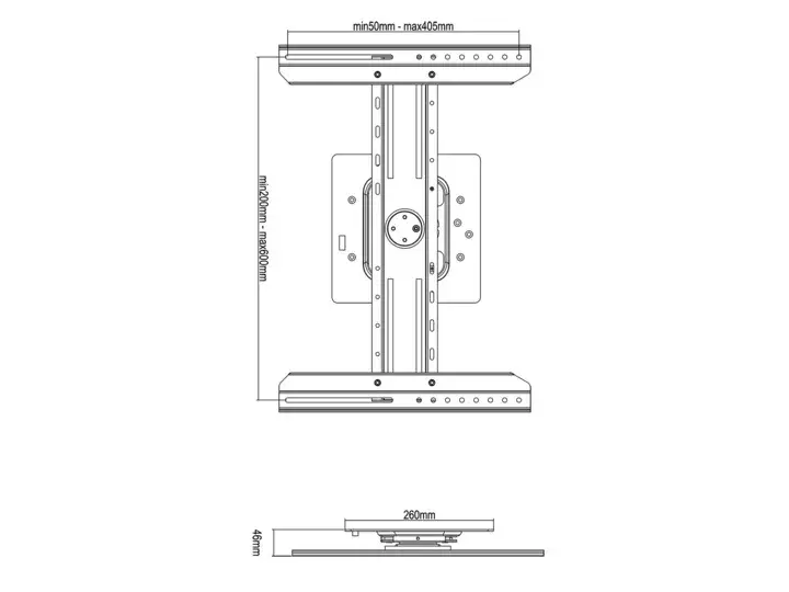 Digitālo reklāmu sienas stiprinājums Multibrackets M melns Photo 6