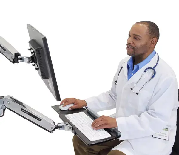 Wall Mount Keyboard Arm Ergotron LX Sit-Stand Photo 4