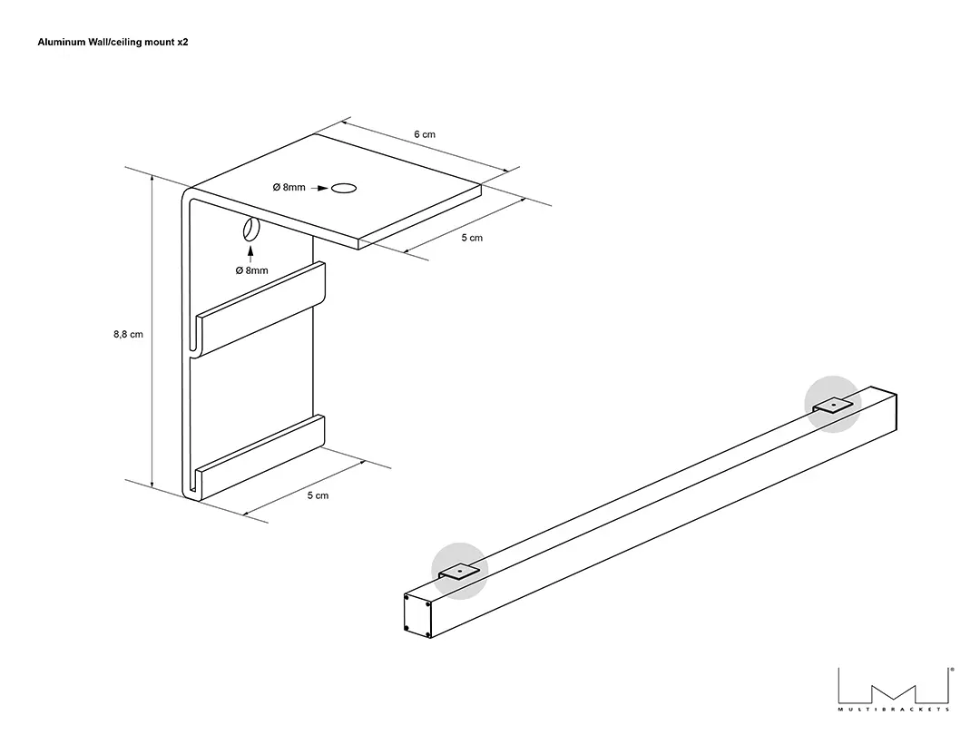Multibrackets M 16:9 Manual Projection Screen 90" Photo 12