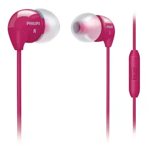 Philips SHE3595PK vadu iekšējo austiņu austiņas zvaniem un mūzikai, rozā