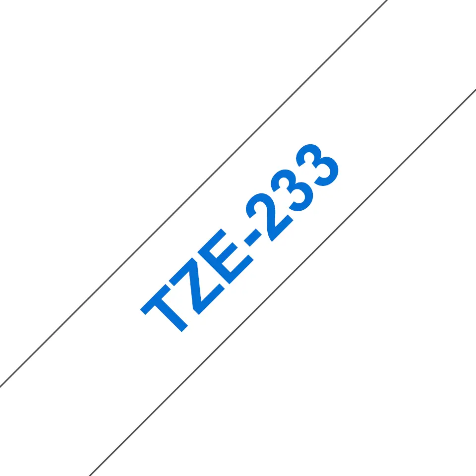 Brother TZE-233 laminēta uzlīmju lente zils