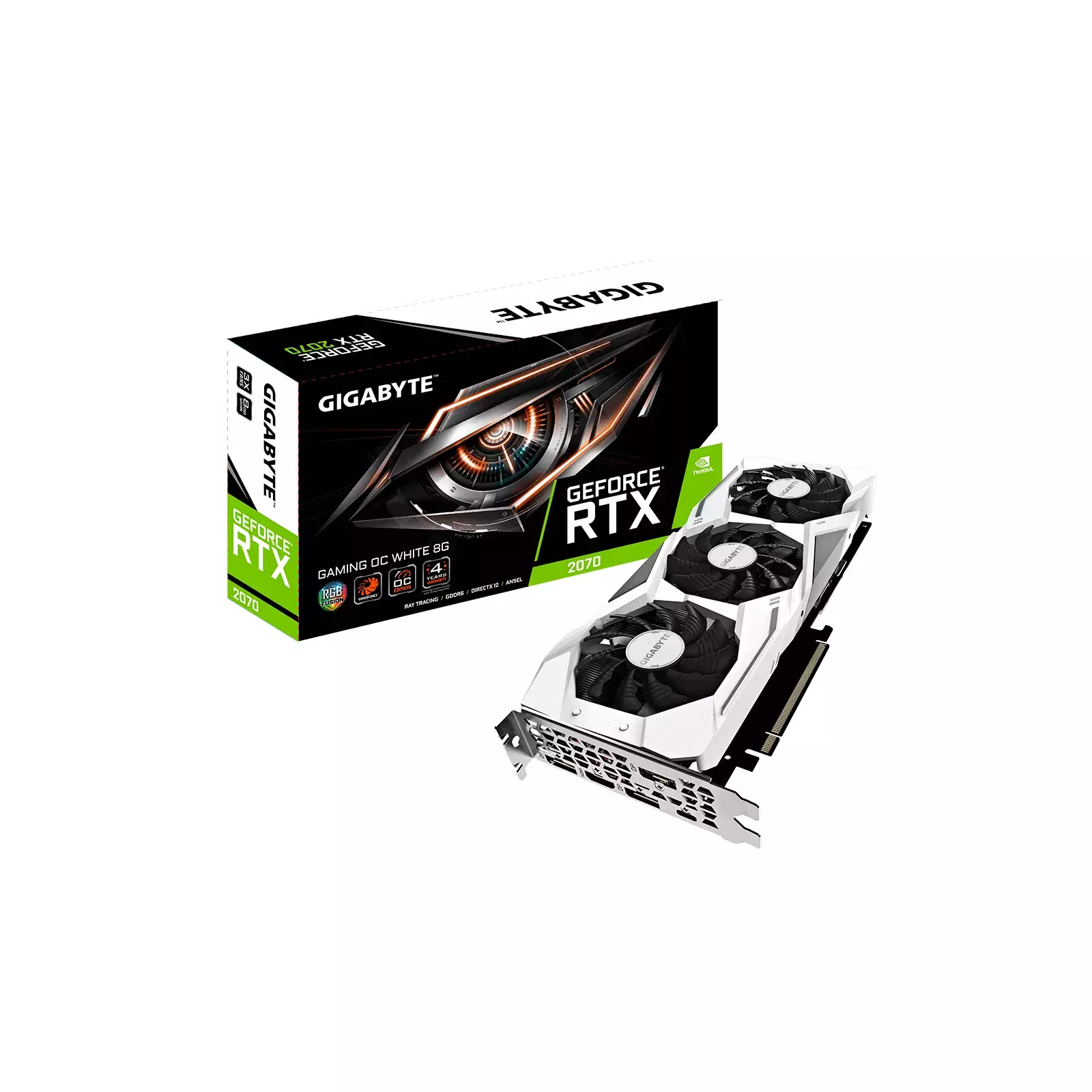 GIGABYTE GVN2070GAMINGOCWHITE Photo 1