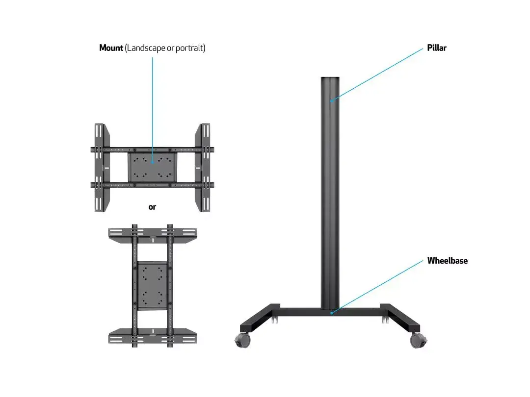 Стенд для дисплея Multibrackets M Display Stand 180 Single Black Photo 7
