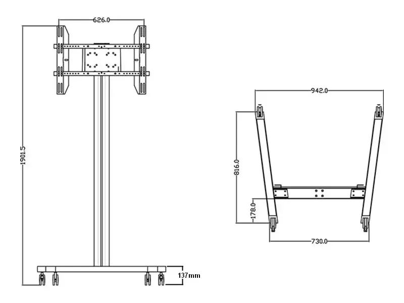 Стенд для дисплея Multibrackets M Display Stand 180 Single Black Photo 18
