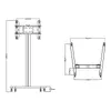 Стенд для дисплея Multibrackets M Display Stand 180 Single Black Photo 18
