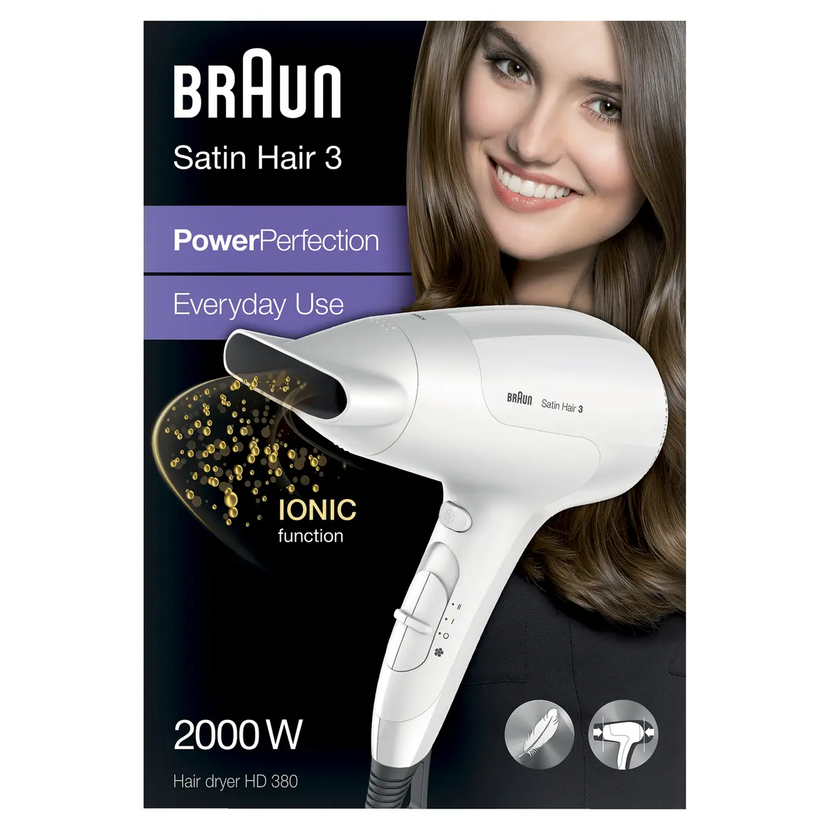 Braun Satin Hair HD 380 Fēns Photo 6