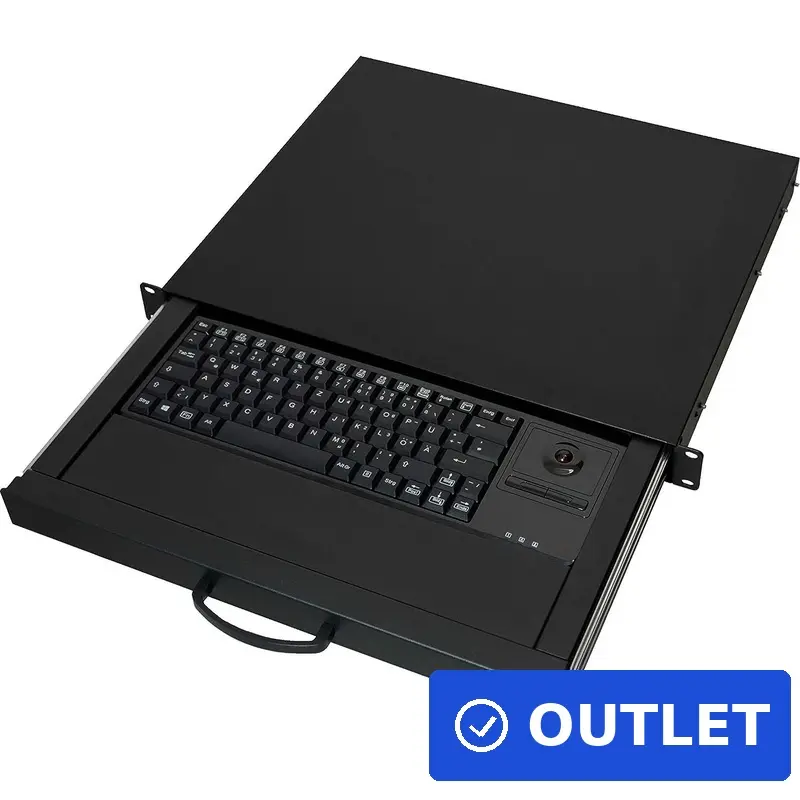 Klaviatūra AIXCASE AIX-19K1UKDETB-B USB PS/2 QWERTZ