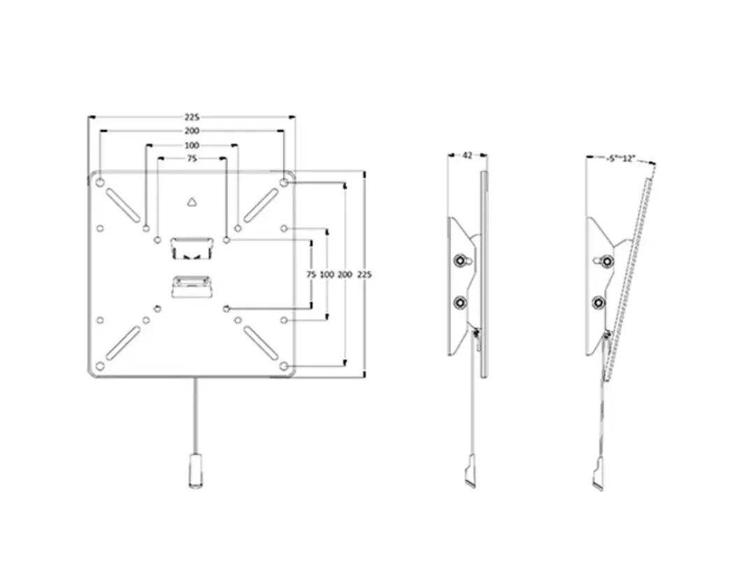 MULTIBRACKETS M VESA Tilt 75/100/200 stiprinājums Photo 6