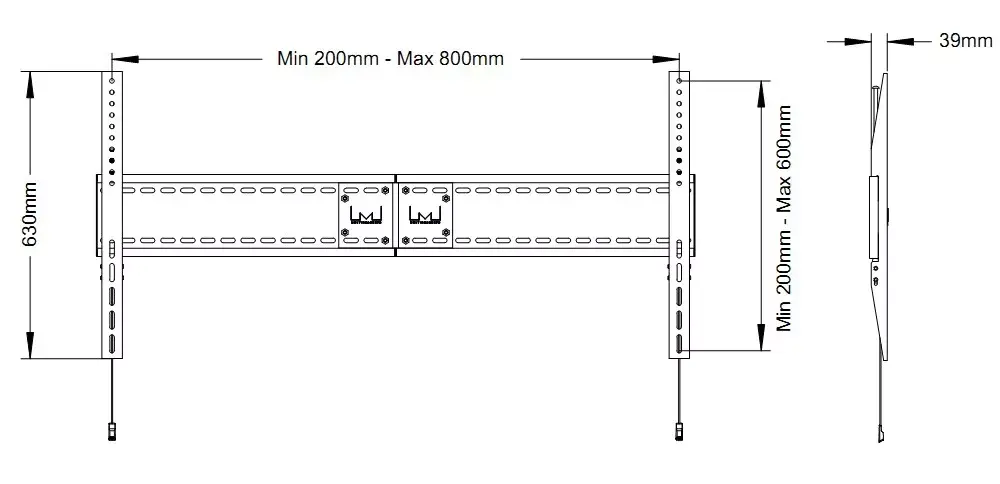 Крепление на стену Multibrackets M Universal SD MAX 800x600 Photo 12