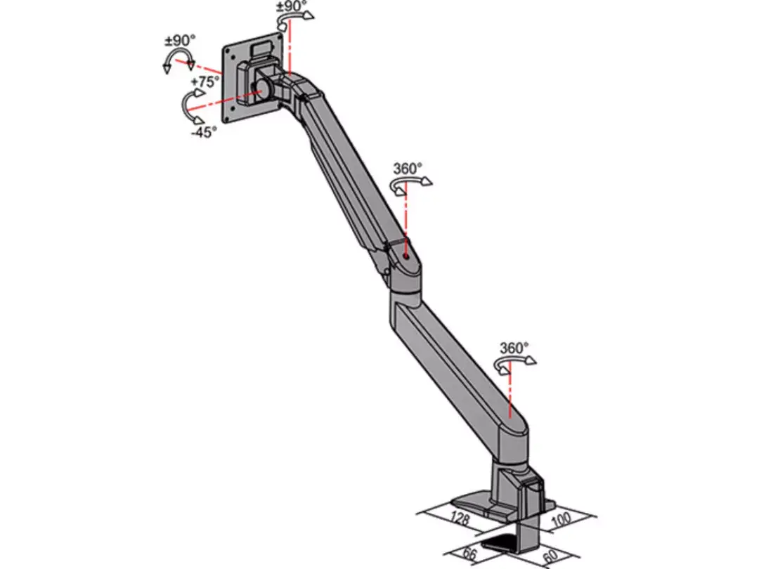 Multibrackets M VESA Gas Lift Arm Single Photo 29