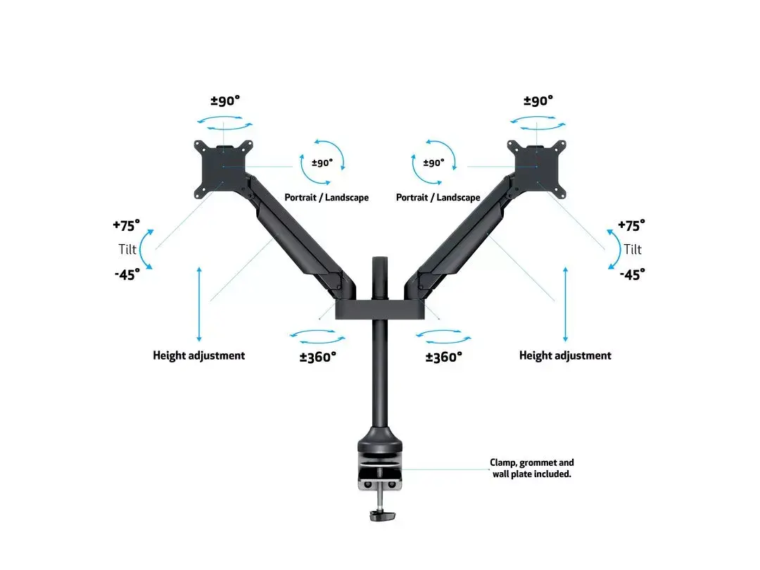 Gas Lift Arm Dual Multibrackets M VESA Photo 8