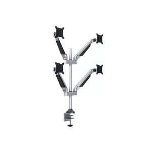 Monitor arm MULTIBRACKETS M VESA Gas Lift Arm Quad Silver — clamp/bolt-through, 40 kg, VESA 75x75–100x100, for 15"–32"