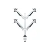 MULTIBRACKETS M VESA Gas Lift Arm Quad Silver Photo 4