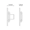 Sienas stiprinājums Multibrackets M Universal Super Slim Silver Small Photo 6