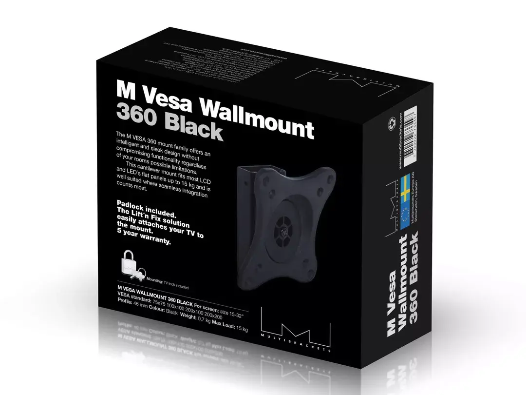 Wallmount Multibrackets M VESA 360 Black Photo 9