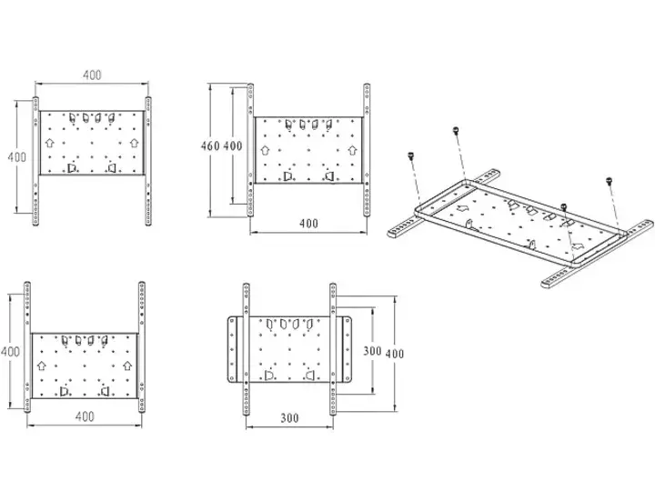 Montāžas kronšteins Multibrackets M VESA Super Slim Tilt & Turn Photo 27