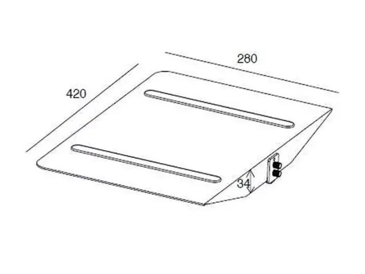 Shelf Multibrackets M Public Display Stand Shelf Black Photo 7