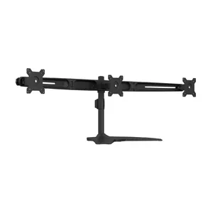 Multibrackets galda stiprinājums trim monitoriem 15"-24" ekrāniem VESA 75x75-100x100 Melns