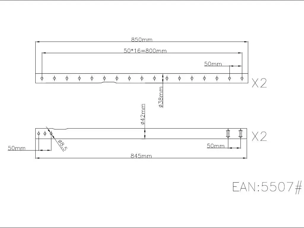 Caurule Multibrackets M Extension Pipe Ceilingmount Black 3000mm Photo 2