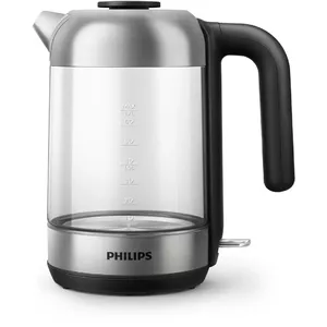 Electric kettle Philips HD9339/80 1.7 L 2200 W glass/stainless steel, cordless, 360° base