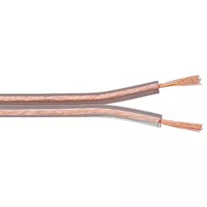 Кабель Goobay Transparent PVC CCA 100м 2x0.75мм2 Eca