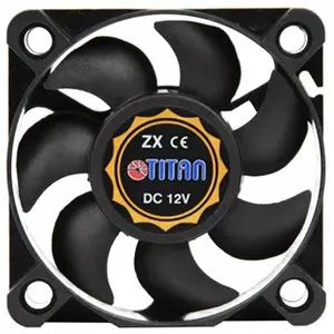 Titan TFD-5010M12Z Datora dzesēšanas sistēma Datora korpusam Ventilators 5 cm Melns