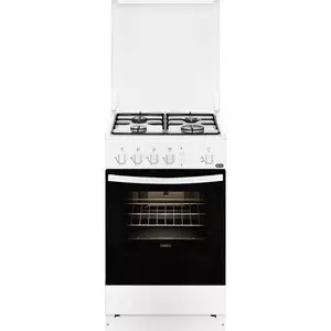 Brīvi stāvoša plīts Zanussi ZCG210U1WA Gāze Balta 4 gatavošanas zonas