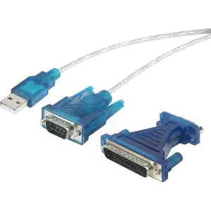 Serial Cable Renkforce RF-4222053 USB Type-A DB-25 Black 0.4 m