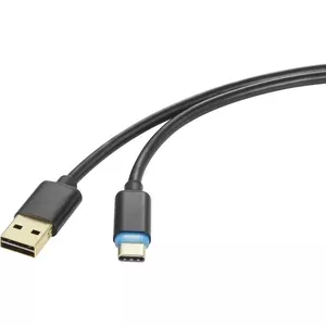USB Cable Renkforce RF-4758090 1.5m USB A USB C Black