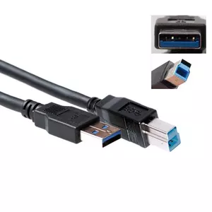 USB kabelis ACT USB 3.2 Gen1 A male - USB B male 3.00 m