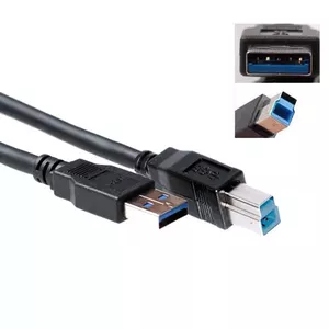 USB 3.0 A male - USB B male 5.00 m, ACT, SB0004