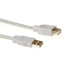 ACT SB2205 USB 2.0 Extension Cable USB A Male to USB A Female 5 m Ivory