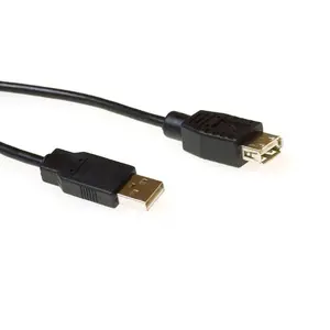 Кабель-удлинитель ACT USB 2.0 USB A штекер - USB A гнездо черный 3 м SB2230