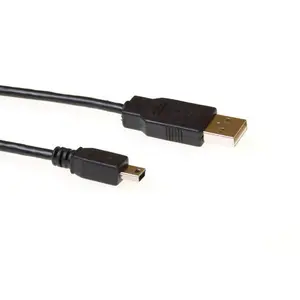 ACT Кабель для передачи данных USB 2.0 USB A штекер - Mini-USB B штекер 3 м Черный