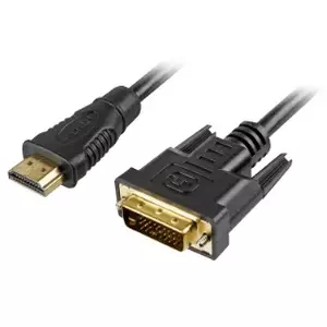 Sharkoon 2m, HDMI/DVI-D Melns