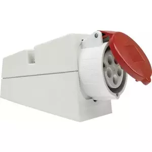 Sienas kontaktligzda AS Schwabe 60430 — CEE 16 A 5‑polu 400 V industrijas kontaktligzda