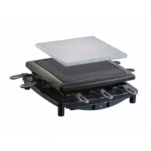 Elektriskais raclette grils Steba RC 3 plus 8 personām 1450 W melns hroms