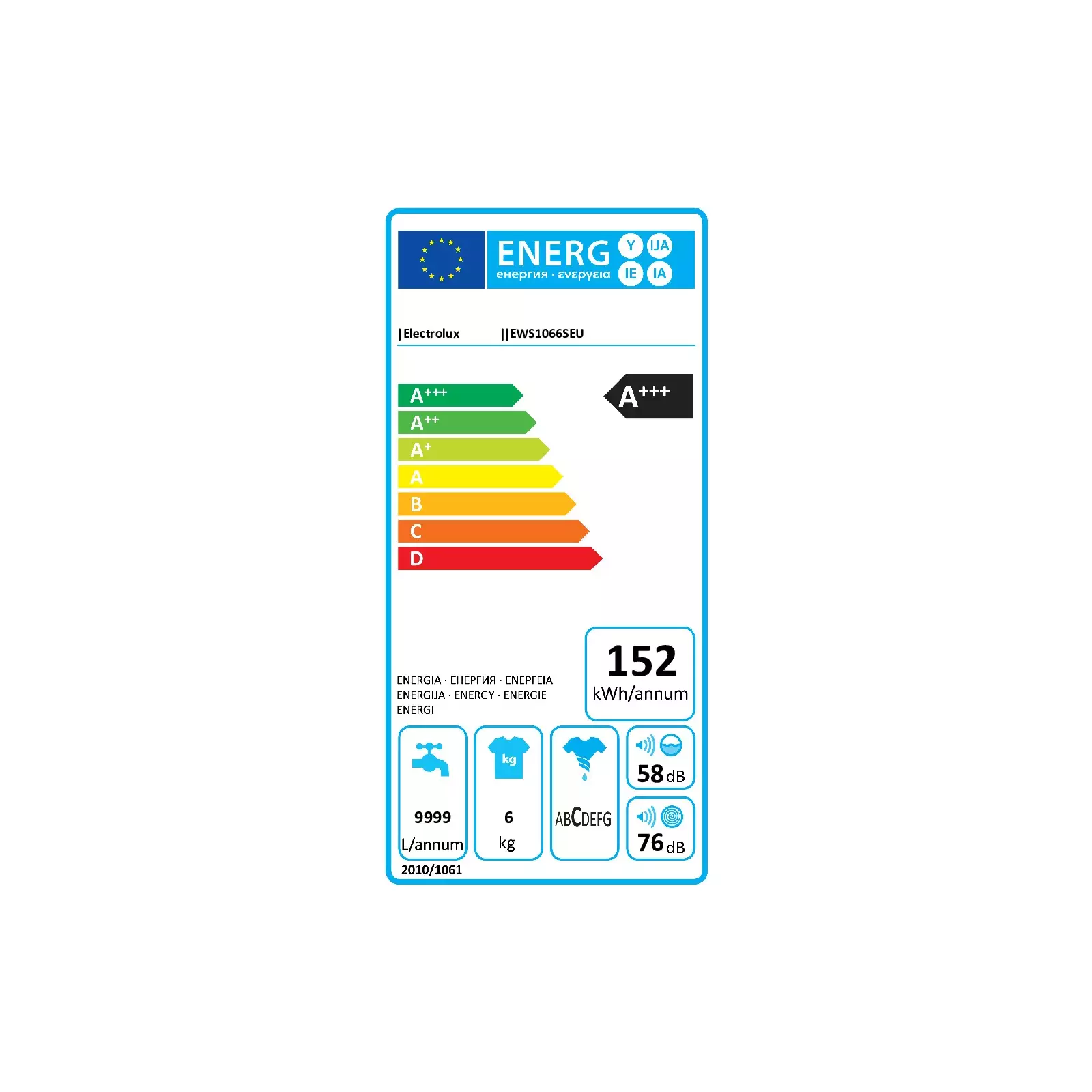 Electrolux EWS1066SEU Photo 3