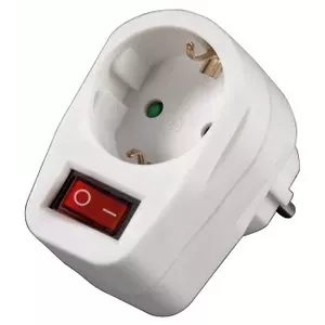 Hama Socket Adapter, commutable White 1 AC outlet(s) 230 V